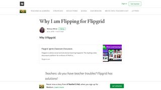 
                            9. Why I am Flipping for Flipgrid – A Teacher's Hat – Medium