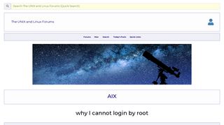 
                            1. why I cannot login by root - Unix.com