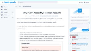 
                            7. Why I Can't Access My Facebook Account? | Tom's Guide ...