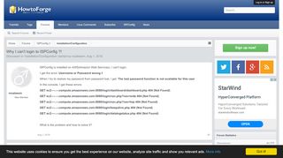 
                            3. Why I can't login to ISPConfig ?! | Howtoforge - Linux Howtos and ...