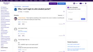 
                            10. why i can't login to uitm student portal? | Yahoo Answers