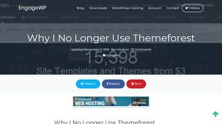 
                            13. Why I No Longer Use Themeforest - EngageWP