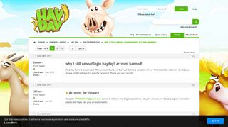 
                            3. why I still cannot login hayday? account banned! - Supercell ...