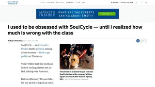 
                            6. Why I stopped going to SoulCycle - Business Insider