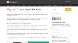 
                            8. Why I won't be using Adobe Scan - gHacks Tech News