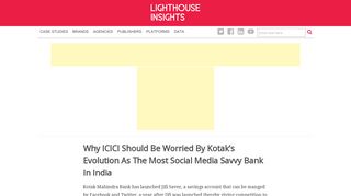 
                            12. Why ICICI Should Be Worried By Kotak's Evolution As The Most Social ...