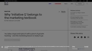 
                            8. Why 'Initiative Q' belongs to the marketing textbook - ...