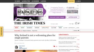 
                            9. Why Ireland is not a welcoming place for single parents - Irish Times