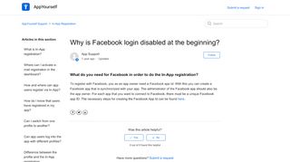 
                            11. Why is Facebook login disabled at the beginning? – AppYourself ...