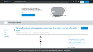 
                            4. Why is Facebook telling people my last login time when I ...