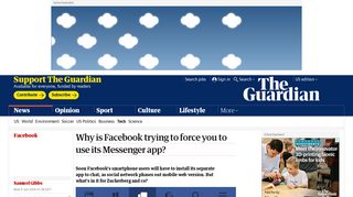 
                            7. Why is Facebook trying to force you to use its Messenger app ...