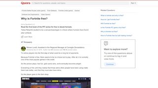 
                            8. Why is Fortnite free? - Quora