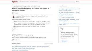 
                            7. Why is Gmail not opening in Chrome but opens in incognito mode ...