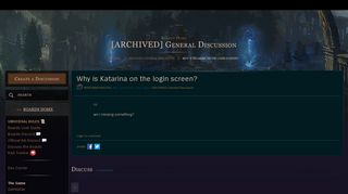 
                            7. Why is Katarina on the login screen? - League of Legends boards