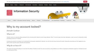 2. Why is my account locked? – Information Security - Cardiff University