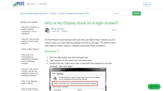 
                            12. Why is my Display stuck on a login screen? – Rise Vision Digital ...