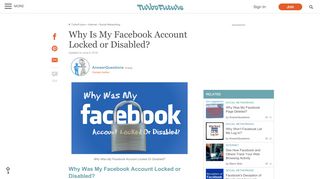 
                            8. Why Is My Facebook Account Locked or Disabled? | TurboFuture