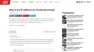 
                            10. Why is my IP address on Facebook wrong? - MakeUseOf