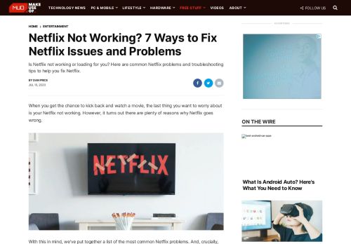 
                            12. Why Is My Netflix Not Working and How Do I Fix It? - MakeUseOf
