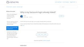 
                            4. Why is my Swisscom login already linked? – myCloud - Help