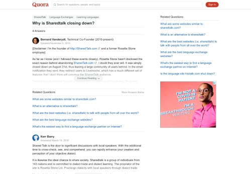 
                            4. Why is Sharedtalk closing down? - Quora