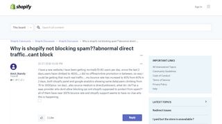 
                            8. Why is shopify not blocking spam??abnormal direct ... - Shopify ...