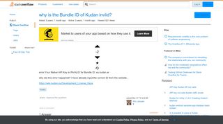 
                            12. why is the Bundle ID of Kudan invlid? - Stack Overflow