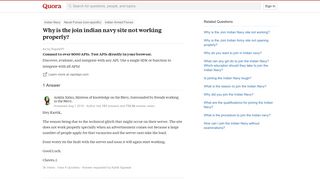 
                            6. Why is the join indian navy site not working properly? - Quora