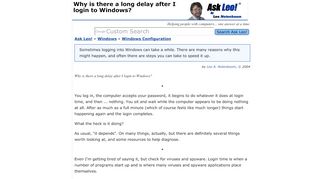 
                            6. Why is there a long delay after I login to Windows? - Ask Leo!