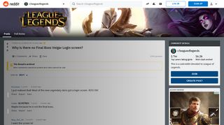 
                            6. Why is there no Final Boss Veigar Login screen? : leagueoflegends ...