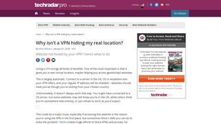 
                            12. Why isn't a VPN hiding my real location? | TechRadar