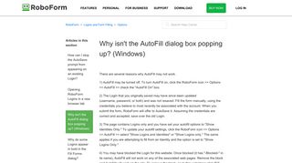 
                            12. Why isn't the AutoFill dialog box popping up? (Windows) – RoboForm