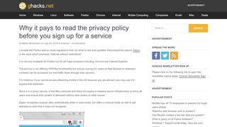 
                            4. Why it pays to read the privacy policy before you sign up for a service ...