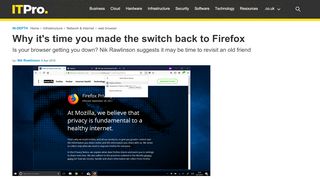 
                            13. Why it's time you made the switch back to Firefox | IT PRO