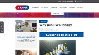 
                            8. Why join RWE Innogy - Energy careers at npower - npower Jobs