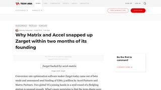 
                            11. Why Matrix, Accel snapped up Zarget within 2 months of founding