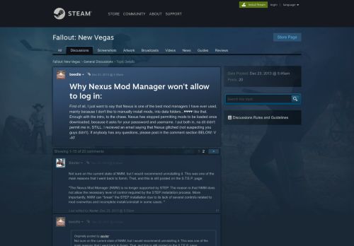 
                            4. Why Nexus Mod Manager won't allow to log in: :: Fallout: New Vegas ...