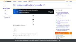 
                            5. Why padding are added, if char comes after int? - Stack Overflow