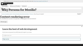 
                            4. Why Persona for Mozilla? - Archive of obsolete content | MDN