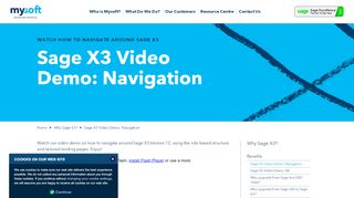 
                            7. Why Sage X3? | Sage X3 Video Demo: Logging in | Mysoft
