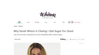 
                            4. Why Sarah Wilson Is Closing I Quit Sugar For Good - Whimn