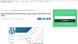 
                            11. Why Should You Add Front-end Login Page in WordPress and How ...