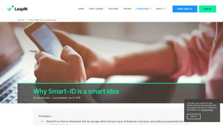
                            11. Why Smart-ID is a smart idea | LeapIN
