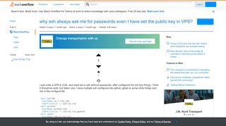 
                            11. why ssh always ask me for passwords even I have set the public key ...
