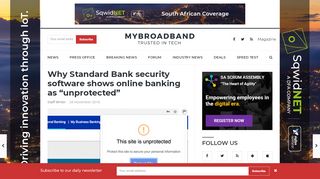 
                            6. Why Standard Bank security software shows online banking as ...