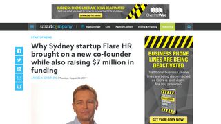 
                            4. Why Sydney startup Flare HR brought on a new co-founder while also ...