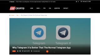 
                            12. Why Telegram X Is Better That The Normal Telegram App - LuvCrypto