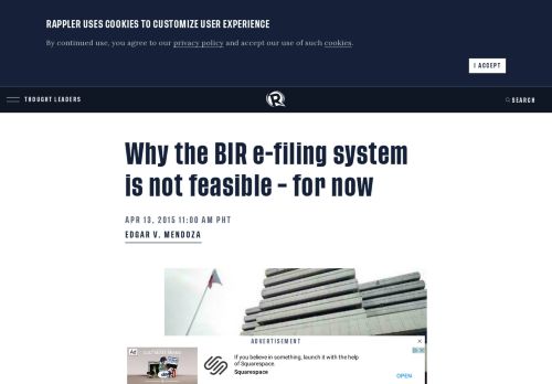 
                            7. Why the BIR e-filing system is not feasible – for now - Rappler