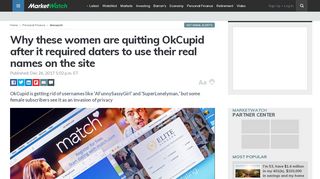 
                            4. Why these women are quitting OkCupid after it required daters to use ...