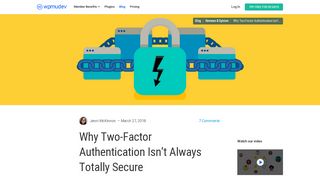 
                            3. Why Two-Factor Authentication Isn't Always Totally Secure - WPMU DEV